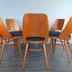 Set of 6 renovated chairs, design Oswald Haerdtl by Ton, Czech, 1960s