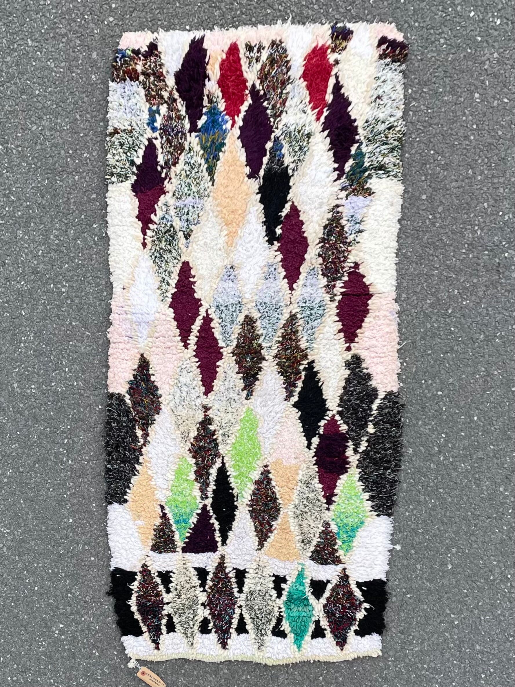 Berber carpet azilal 80x180 cm