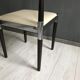 4 x Vintage Dining Table Chairs Chrome Wood 1960s