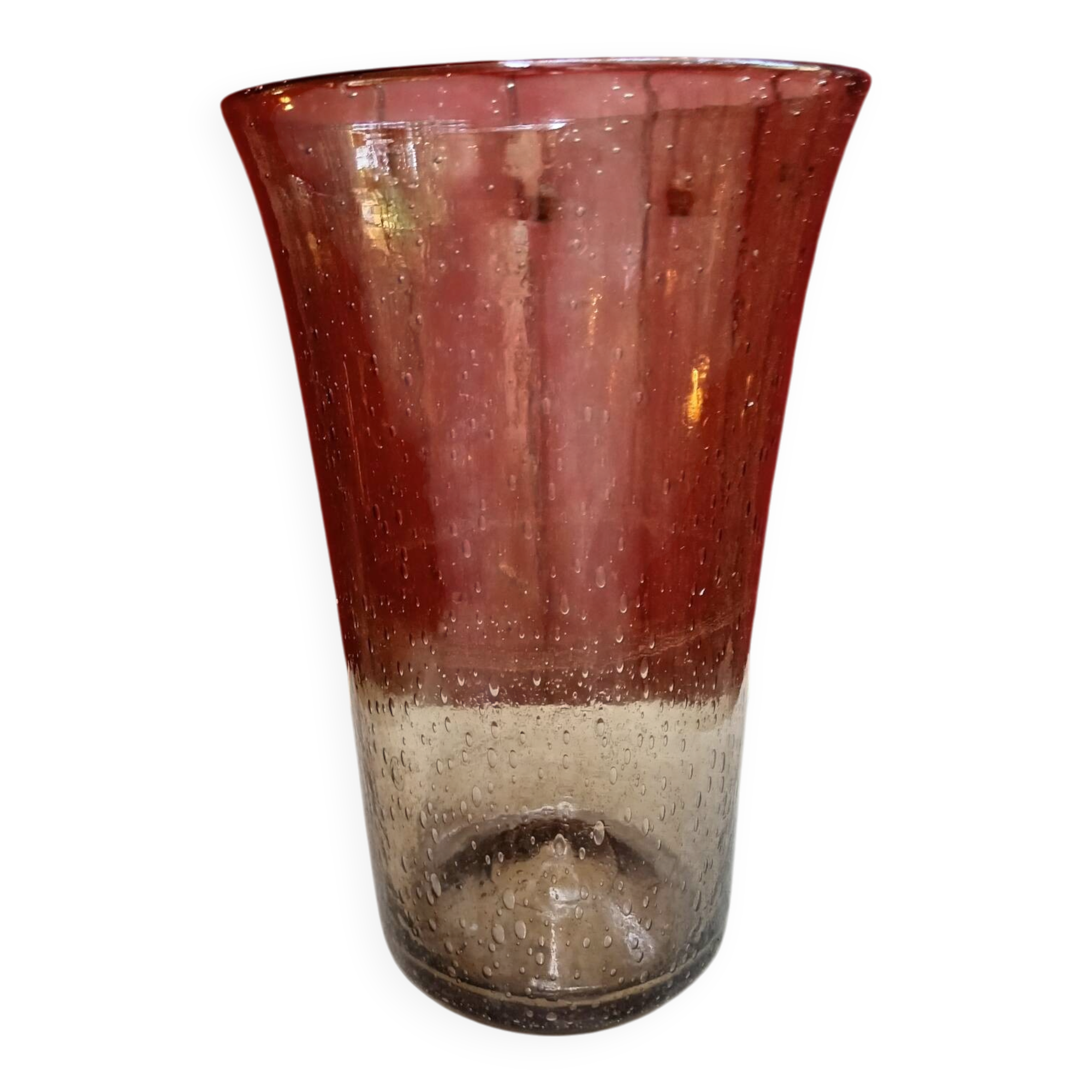 Blown glass vase