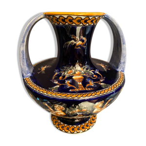 Vase à anses sur piédouche - italienne