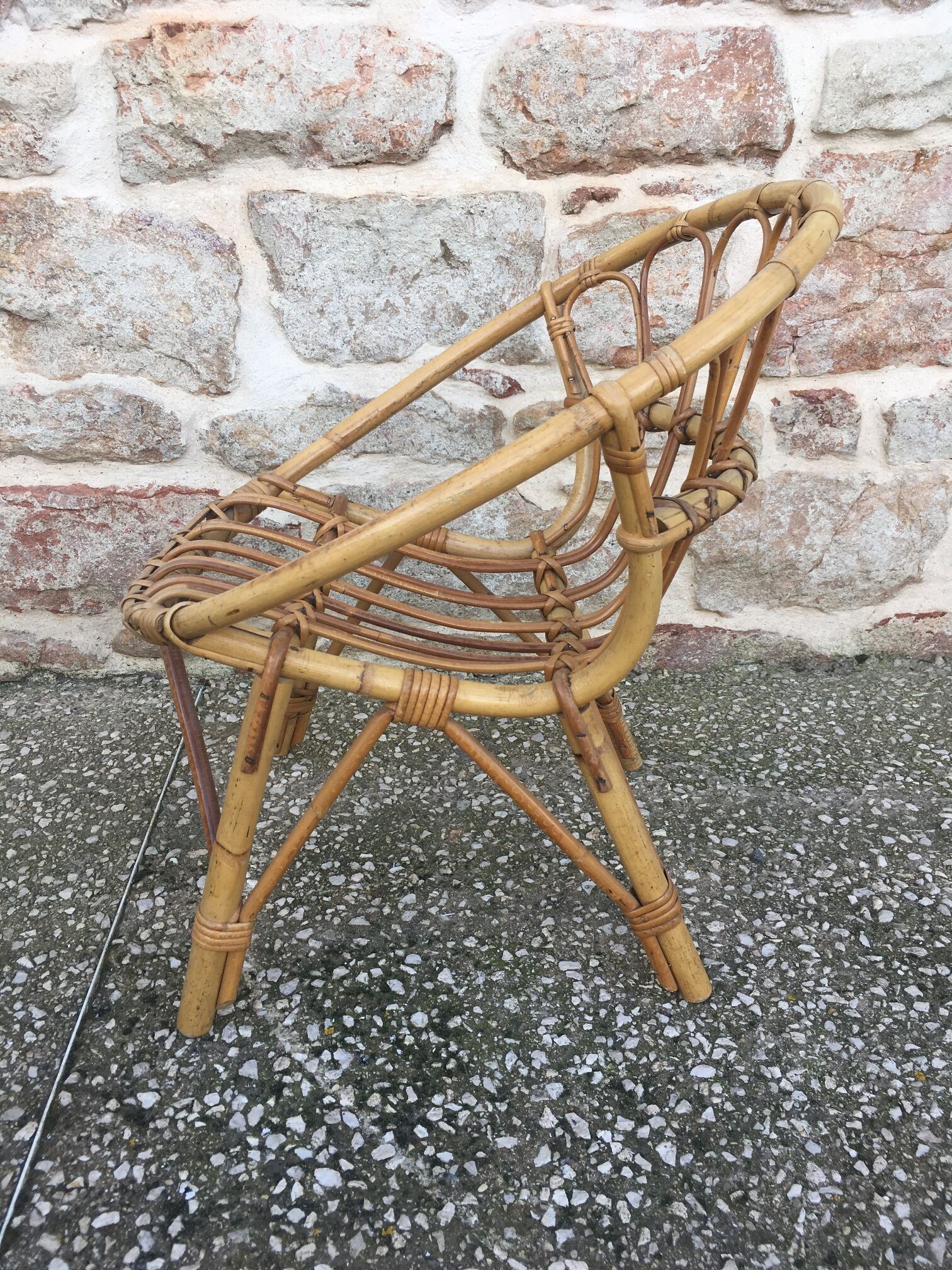 Duo de fauteuils en rotin