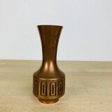 Vintage 70s Scandinavian brass vase
