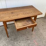 Desk with 1 drawer, oak top, 105x56cm