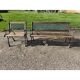 Banc + Fauteuil de Jardin Fonte et Bois
