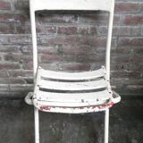 Chaise pliante en acier industriel
