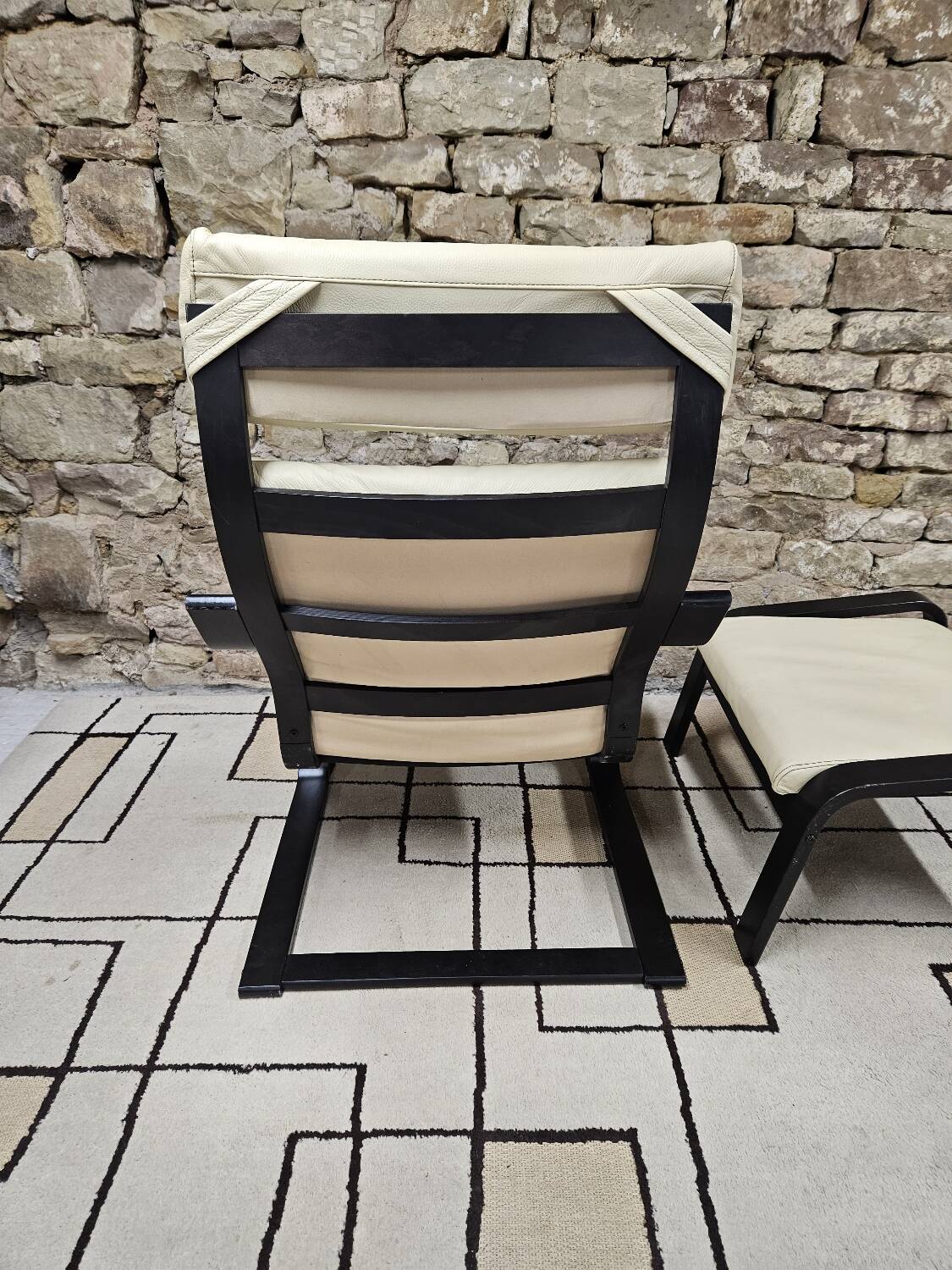 Lounge chair and its leather ottoman