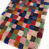 Moroccan Berber carpet Boucherouite 214x112cm