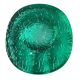 Vide-poche vintage en verre recuit vert