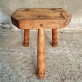 Brocante stool 3-legged plant table
