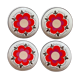 4 plates Gien "harmony" 1970