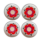 4 plates Gien "harmony" 1970