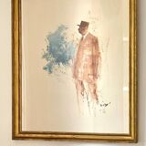 Illustration on vintage paper