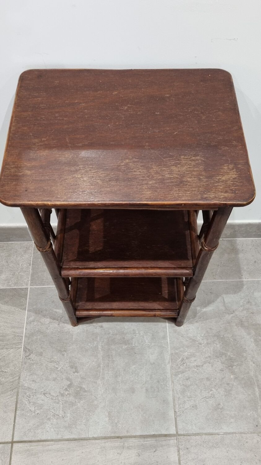 Rattan bedside table