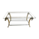 Vintage chrome and gold coffee table design 70-80