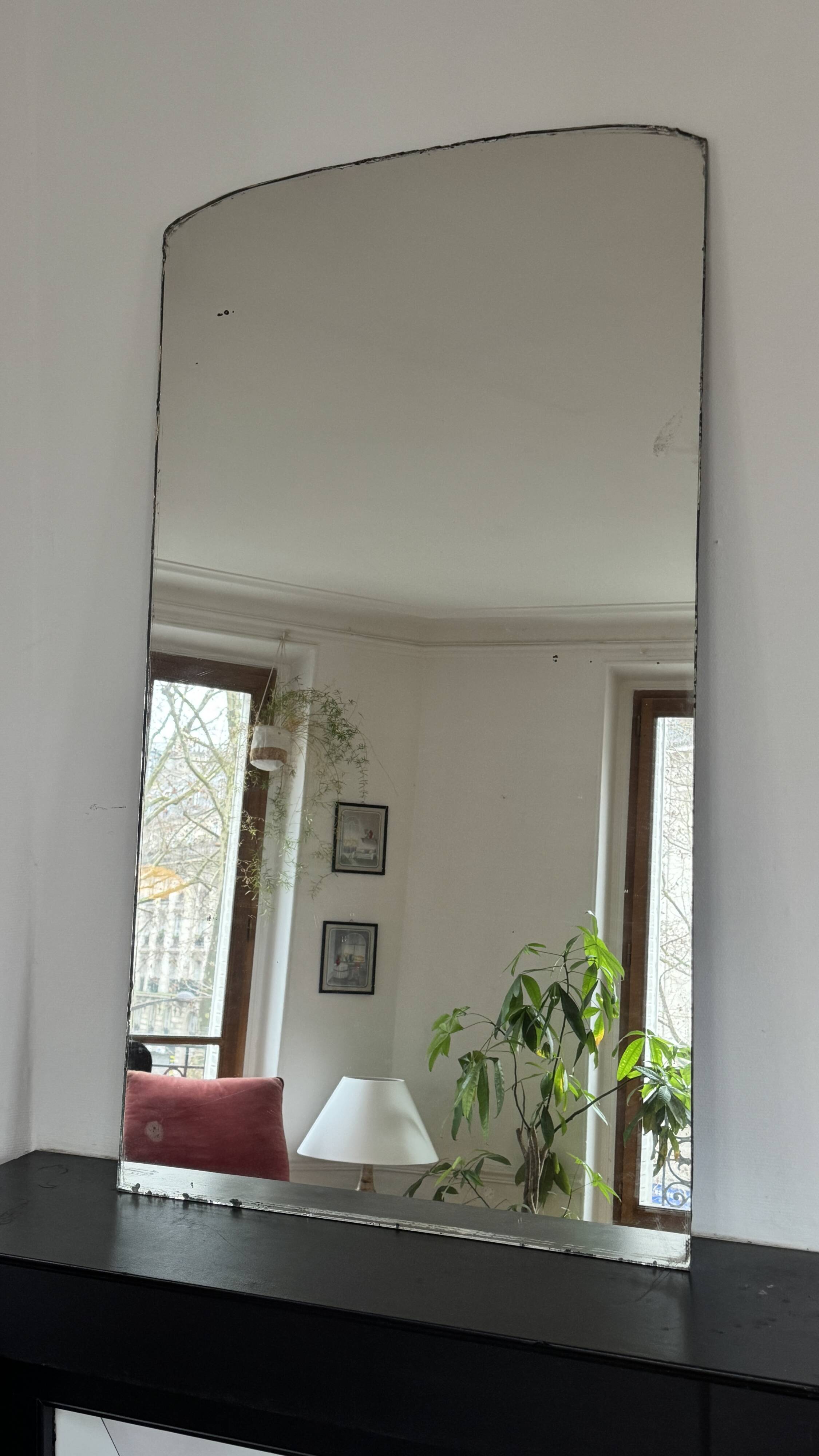 Large vintage Scandinavian mirror