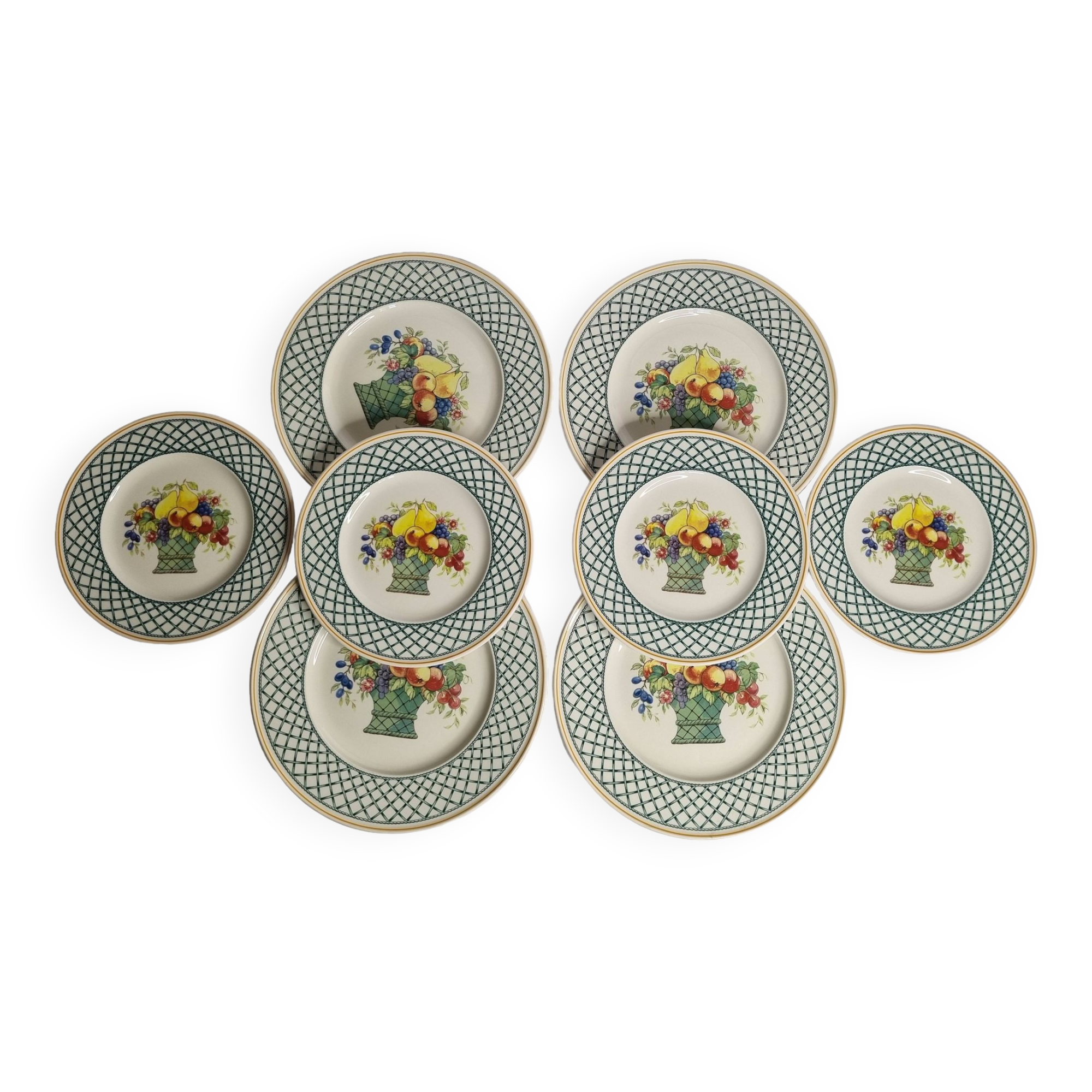 Set of 8 Villeroy & Boch “Basket” Model Plates