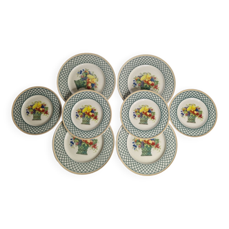 Set of 8 Villeroy & Boch “Basket” Model Plates