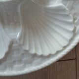 8 assiettes à huitres anciennes Longchamp