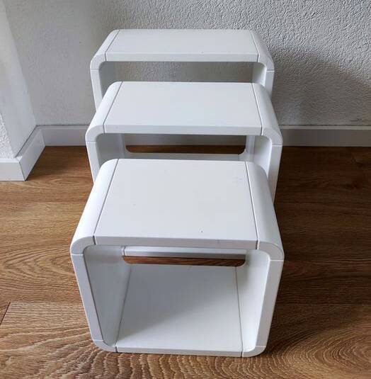 Etagères Vintage • Éléments modulables • Bois Laqué • 1970