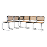 Ensemble de 6 Chaises de salle à manger Style B32 de Marcel Breuer