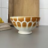 Faience faceted bowl