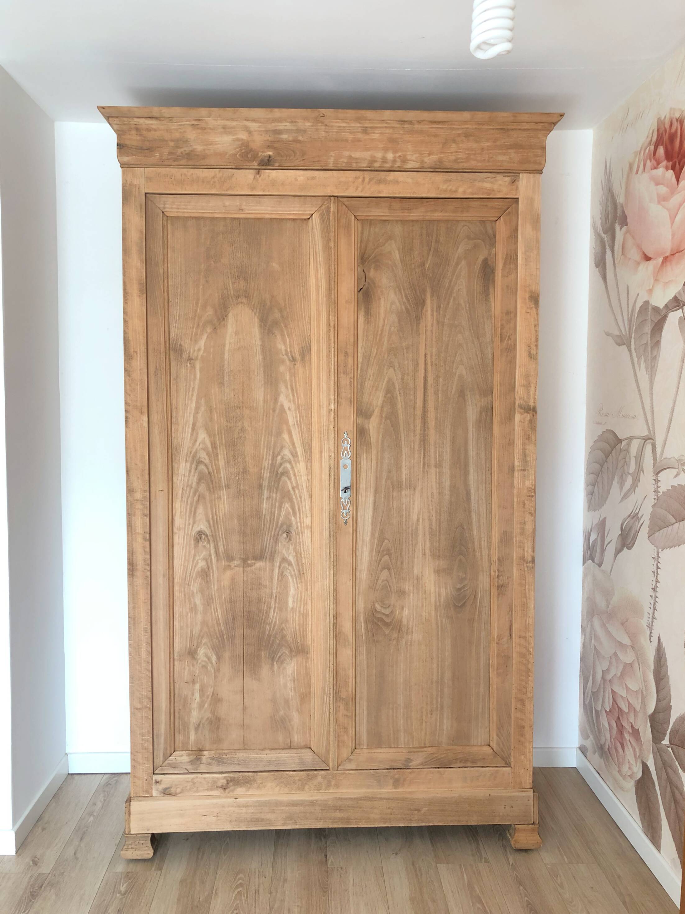 Large walnut wardrobe