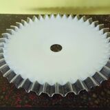 White opaline suspension, jagged edge early XX th century