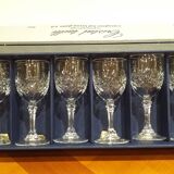 Very Nice Set of 6 Deauville Aperitif Glasses in Bleikristall Crystal