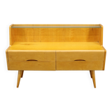 1960s Chest of Drawers with Glass Shelf ,Czechoslovakia