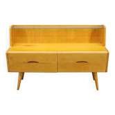 Commode avec étagère en verre, Tchécoslovaquie années 1960
