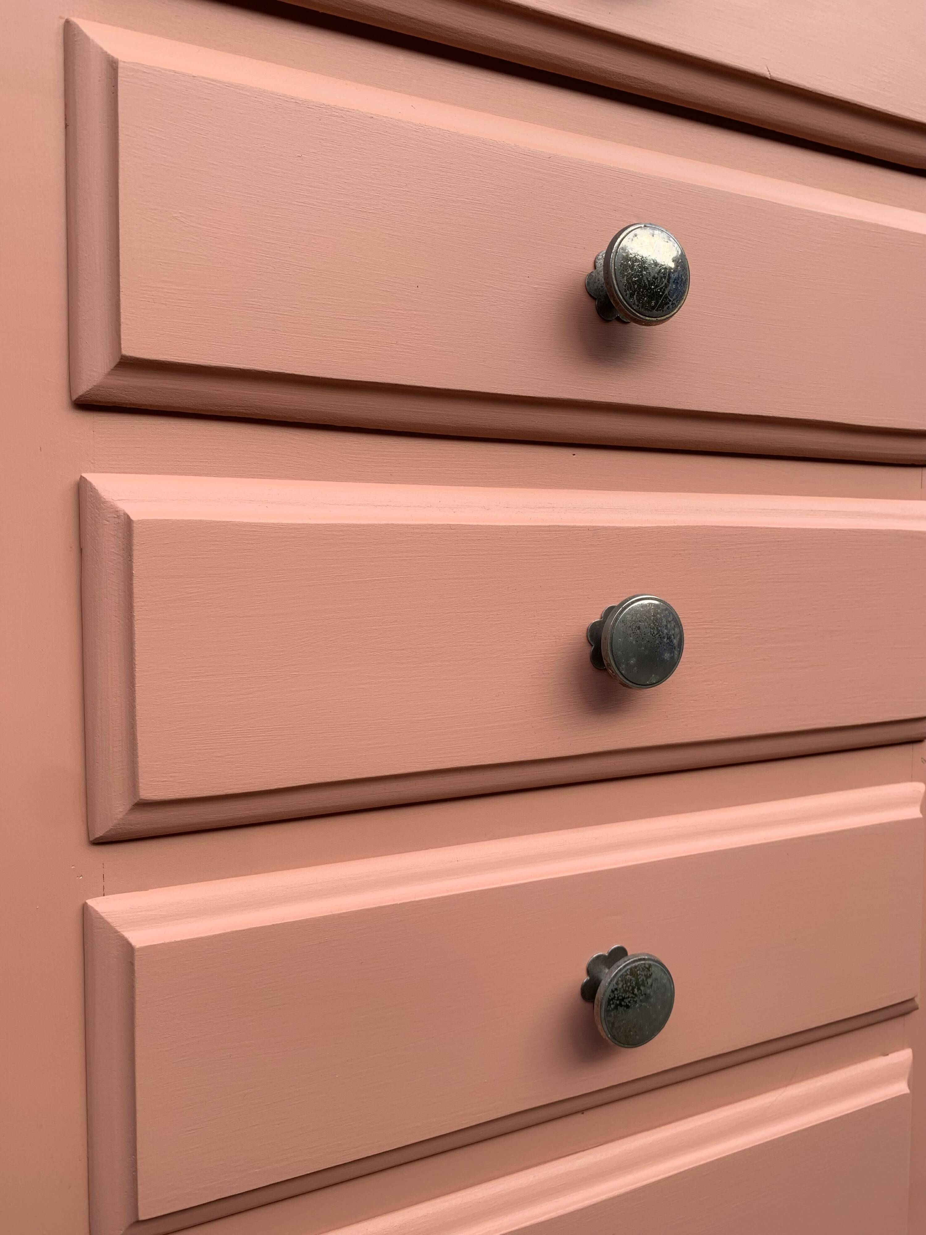 Vintage coral pink weekly planner H120