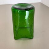 Murano Glass Bullicante Bubble "Green" Vase Element Shell Murano, Italy, 1970s