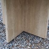 Set of 3 travertine trundle coffee tables from the 70s