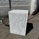 Oversized White Marble & Chrome Arc Floor Lamp — 1970s Italian Aluminum Dome