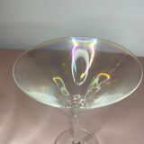 Verres à martini irisés