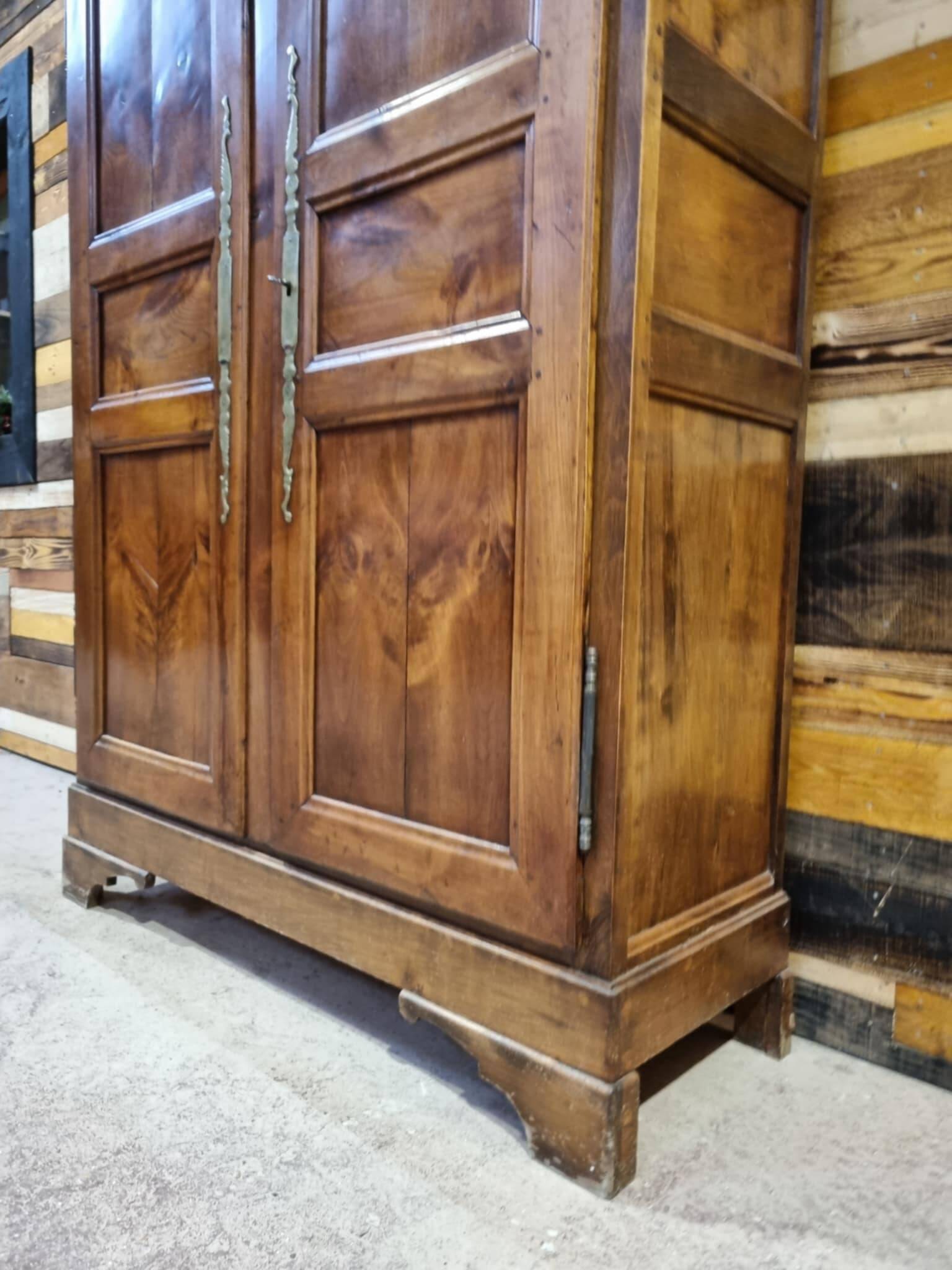 Antique cherry wood wardrobe
