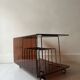 Vinyl furniture / magazine in smoked plexiglass by Roche Bobois, design 1970