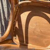 Set of 7 bistro chairs with curved backs