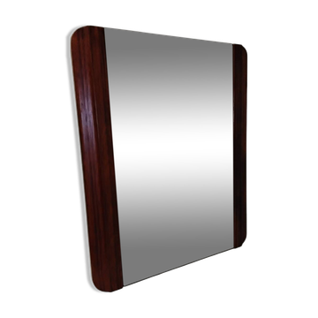 Miroir Art Déco à  poser / de table en Acajou
