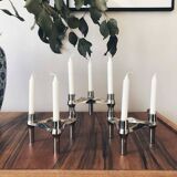 Set of three Nagel candlesticks from the 70s
