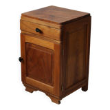 Art deco walnut bedside table