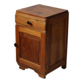 Art deco walnut bedside table