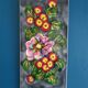 Wall plate tile / ceramic deco fleur vallauris hand painted france