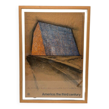 Christo & Jeanne-Claude, Texas Mastaba / America: The Third Century, 1975, Paper, Framed