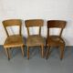 Set of 3 mismatched bistro chairs