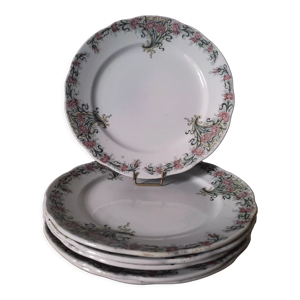 6 assiettes art nouveau