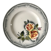 Round dish Digoin Sarreguemines model "Adèle" years 30-40