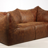 Sofa en cuir "Bambole" Par Mario Bellini Pour B Italia années 1970