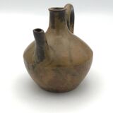 Pichet old porcelain stoneware jug vase from puisaye signed paul jeanneney